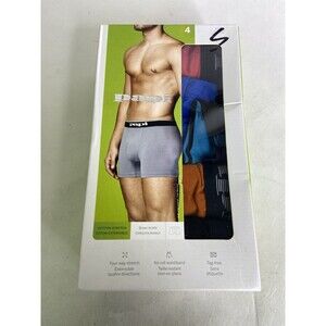 Papi Cotton Stretch Solid 4 Pack Boxer Briefs Underwear Mens Size S